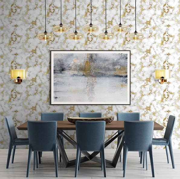 Nero Gold Marble - Peel and Stick Wallpaper - Local Decor